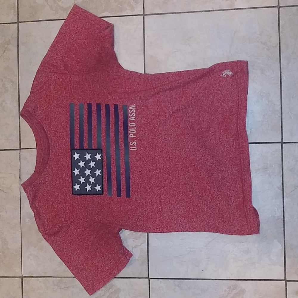 US Polo Assn. Red Polo Kids Size 10